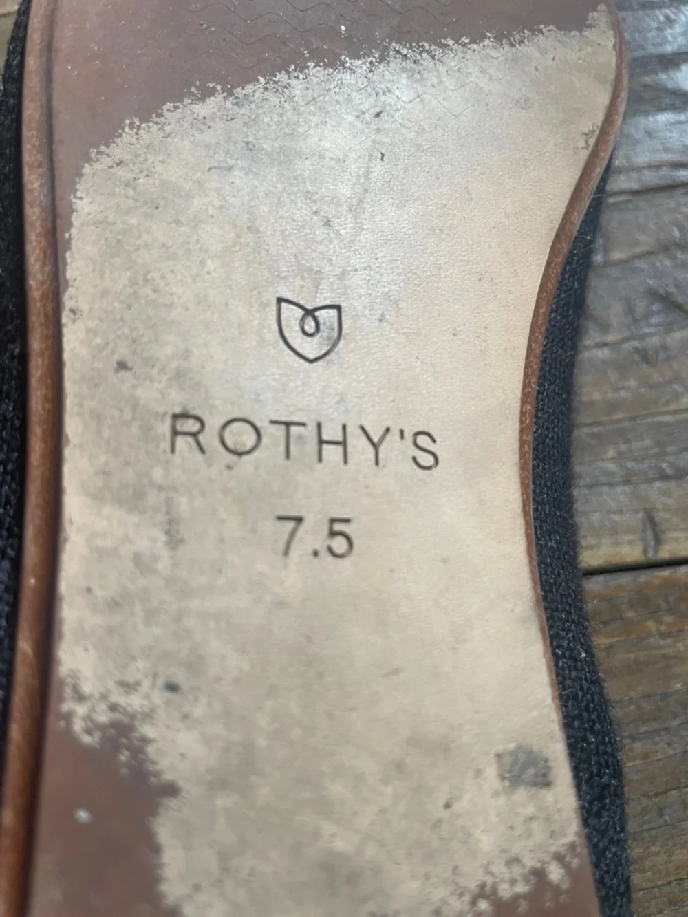 Rothy's The Flat Solid Black Knit Fabric Round Toe Flats - Picture 13 of 15